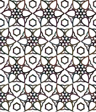 Geometrik şekilli soyut ve kusursuz desen