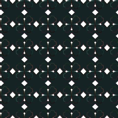 Geometrik süslemeli vektör deseni. Kusursuz tasarım dokusu.