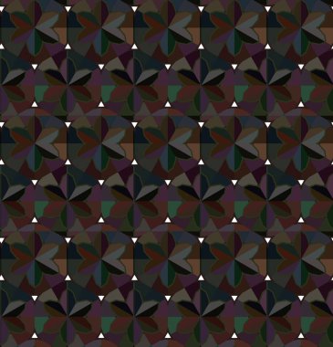 Geometrik süslemeli vektör deseni. Kusursuz tasarım dokusu.