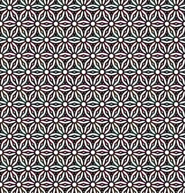 Modern geometrik vektör tasarımı, kusursuz desen çizimi