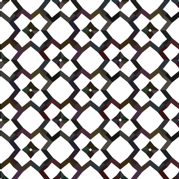 Naadloos Patroon Met Abstracte Geometrische Vormen — Stockvector