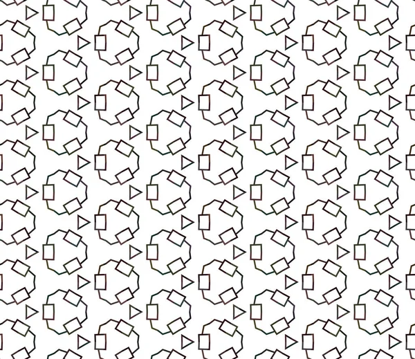 Patrón Vectorial Ornamental Geométrico Textura Diseño Sin Costuras — Archivo Imágenes Vectoriales