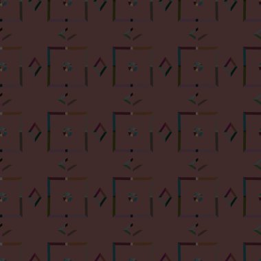 Modern geometrik vektör tasarımı, kusursuz desen çizimi