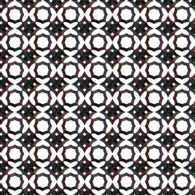 Soyut geometrik süslemeli vektör deseni. Kusursuz tasarım dokusu.