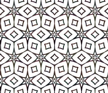 Geometrik süslemeli kusursuz desen. vektör illüstrasyonu