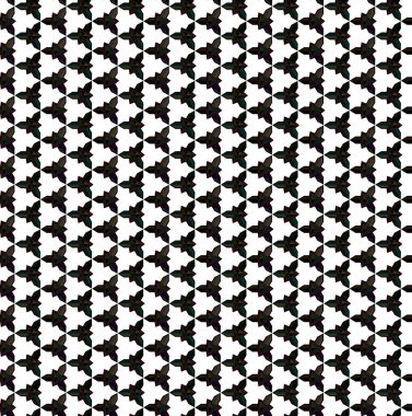 Modern geometrik vektör tasarımı, kusursuz desen çizimi