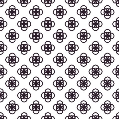 Soyut geometrik süslemeli vektör deseni. Kusursuz tasarım dokusu.