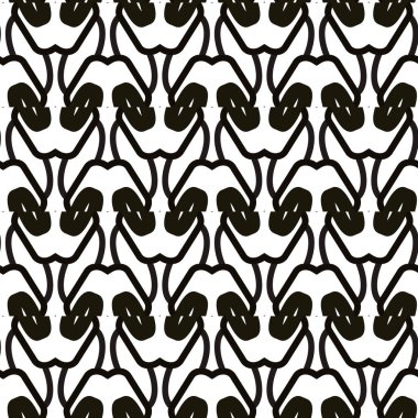 Soyut geometrik süslemeli vektör deseni. Kusursuz tasarım dokusu.