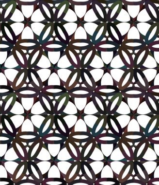 Geometrik süslemeli vektör deseni. Kusursuz tasarım dokusu 