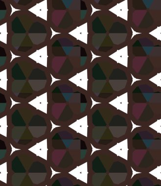 Modern geometrik vektör tasarımı, kusursuz desen çizimi