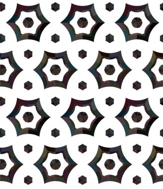 Geometrik vektör tasarımı, kusursuz desen çizimi