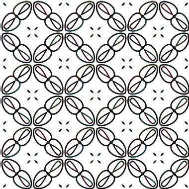 Modern geometrik vektör tasarımı, kusursuz desen çizimi