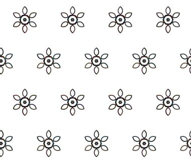 Geometrik süslemeli vektör deseni. Kusursuz tasarım dokusu.