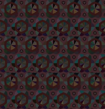 Soyut geometrik süslemeli vektör deseni. Kusursuz tasarım dokusu.