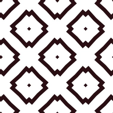 Geometrik süslemeli vektör deseni. Kusursuz tasarım dokusu.