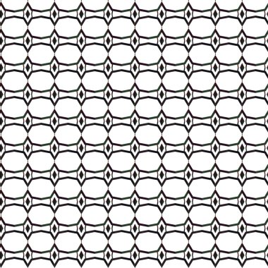 Geometrik süslemeli vektör deseni. Kusursuz tasarım dokusu.