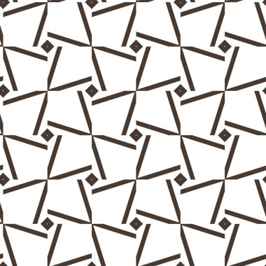 Geometrik süslemeli vektör deseni. Kusursuz tasarım dokusu.