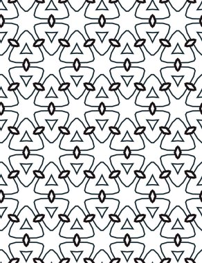 Modern geometrik vektör tasarımı, kusursuz desen çizimi