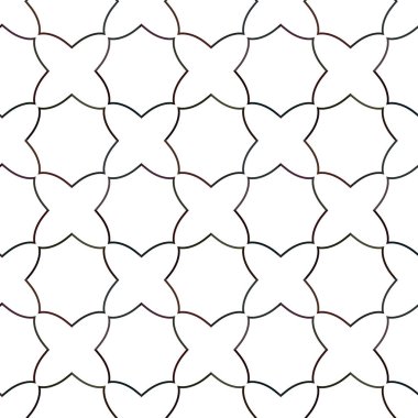 Soyut geometrik süslemeli vektör deseni. Kusursuz tasarım dokusu.