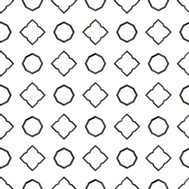 Geometrik süslemeli vektör deseni. Kusursuz tasarım dokusu.