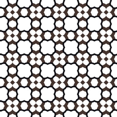 Geometrik süslemeli vektör deseni. Kusursuz tasarım dokusu.