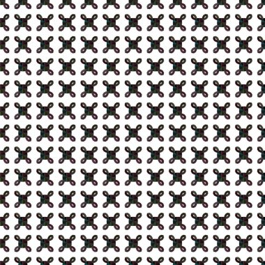 Geometrik süslemeli vektör deseni. Kusursuz tasarım dokusu.