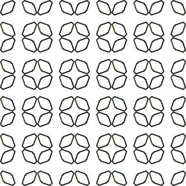 Modern geometrik vektör tasarımı, kusursuz desen çizimi