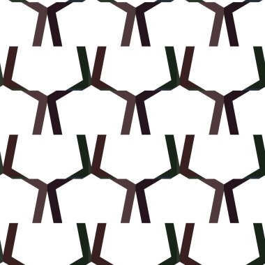 Geometrik süslemeli vektör deseni. Kusursuz tasarım dokusu. 