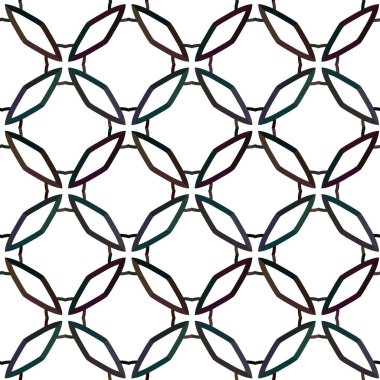 Soyut geometrik süslemeli vektör deseni. Kusursuz tasarım dokusu.