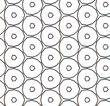 Geometrik süslemeli vektör deseni. Kusursuz tasarım dokusu. 