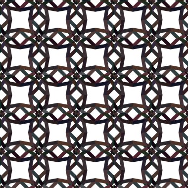 Geometrik süslemeli vektör deseni. Kusursuz tasarım dokusu. 