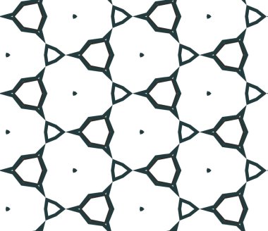 Geometrik süslemeli vektör deseni. Kusursuz tasarım dokusu.