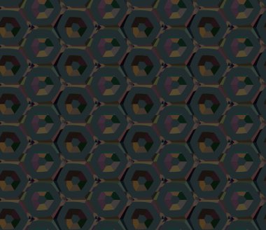 Geometrik şekilli soyut ve kusursuz desen.