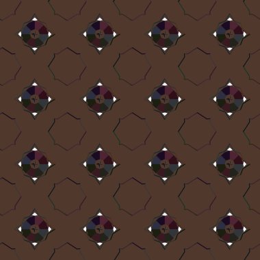 Geometrik süslemeli vektör deseni. Kusursuz tasarım dokusu.