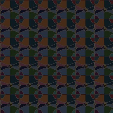 Modern geometrik vektör tasarımı, kusursuz desen çizimi