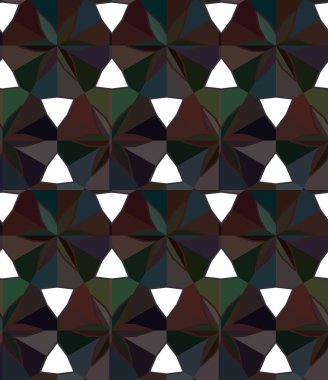 Geometrik süslemeli vektör deseni. Kusursuz tasarım dokusu.