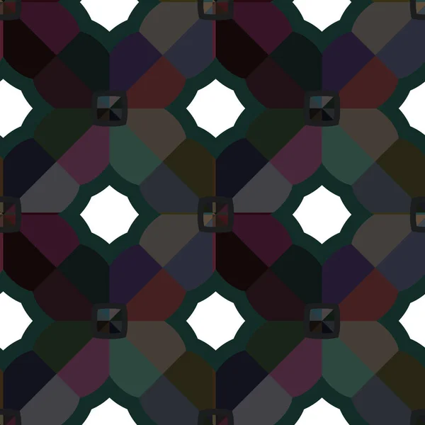 Patrón Vectorial Ornamental Geométrico Abstracto Textura Diseño Sin Costuras — Archivo Imágenes Vectoriales