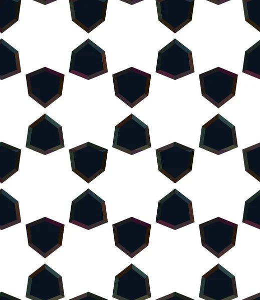 Geometrisk Vektordesign Sömlös Mönsterillustration — Stock vektor