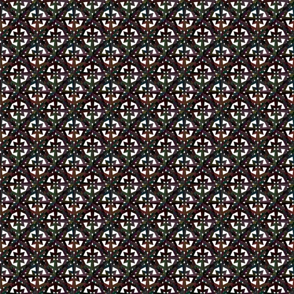 Geometrisches Ornamentales Vektormuster Nahtlose Design Textur — Stockvektor