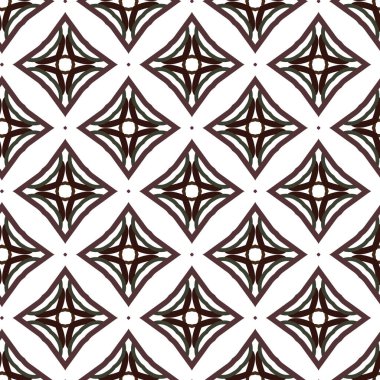 Geometrik süslemeli vektör deseni. Kusursuz tasarım dokusu. 
