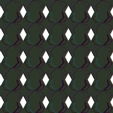 Modern geometrik vektör tasarımı, kusursuz desen çizimi