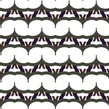 Elle çizilmiş karalama kedileri ile vektörsüz desen