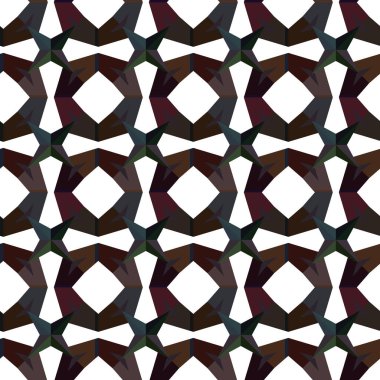 Geometrik süslemeli kusursuz desen. vektör illüstrasyonu