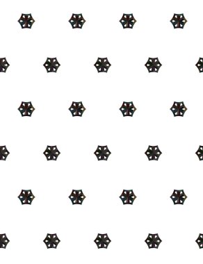 Geometrik süslemeli vektör deseni. Kusursuz tasarım dokusu.