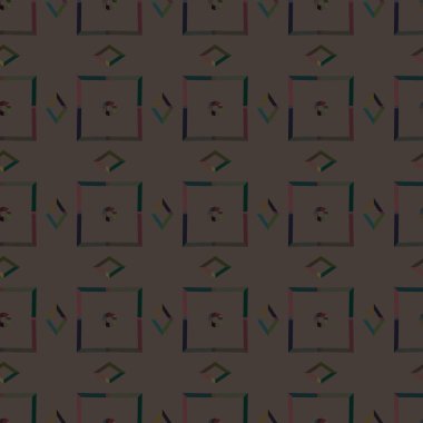 Geometrik süslemeli vektör deseni. Kusursuz tasarım dokusu. 