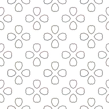 Geometrik süslemeli vektör deseni. Kusursuz tasarım dokusu. 