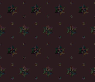 Geometrik süslemeli kusursuz desen. vektör illüstrasyonu