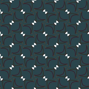 Geometrik süslemeli vektör deseni. Kusursuz tasarım dokusu. 