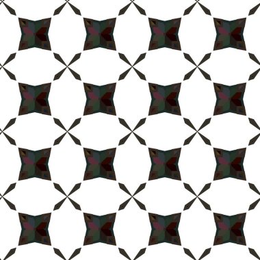 Modern geometrik vektör tasarımı, kusursuz desen çizimi