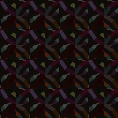 Modern geometrik vektör tasarımı, kusursuz desen çizimi